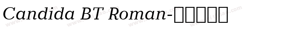 Candida BT Roman字体转换